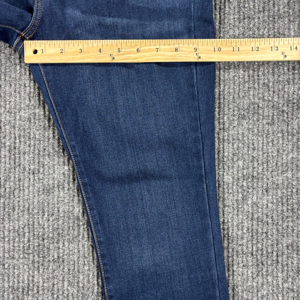 PinkBlush Maternity Skinny Jeans Women 30 Blue Dark Wash Full Belly Band 1951D - Picture 5 of 10